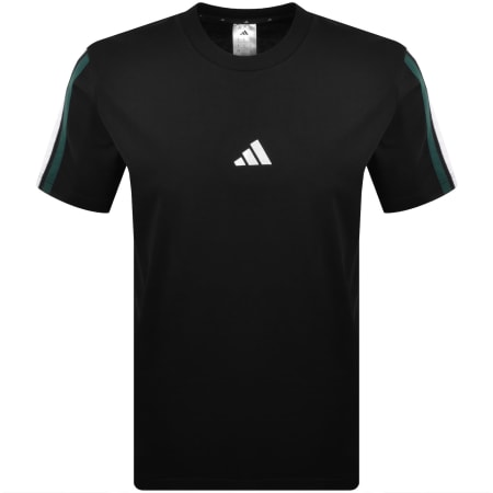 adidas Sportswear 3 Stripes T Shirt Black | Mainline Menswear us